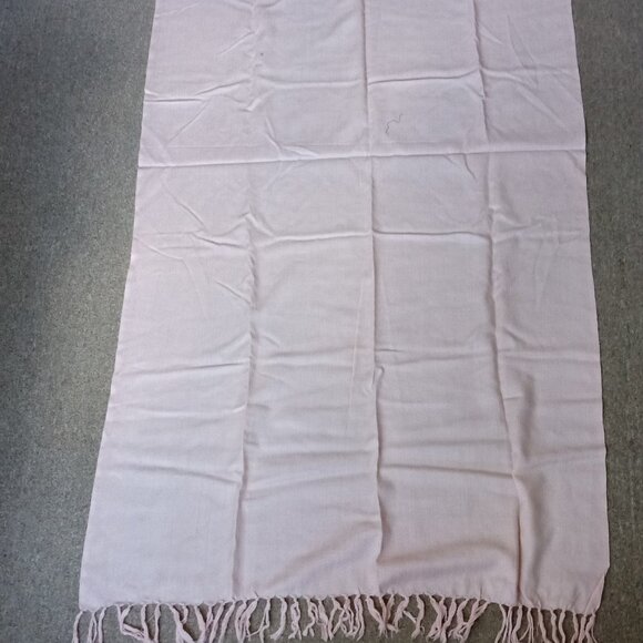El Corte Ingles Pashmini Scarf 90% Lambswool 10% Pashmini Pink - Picture 1 of 5